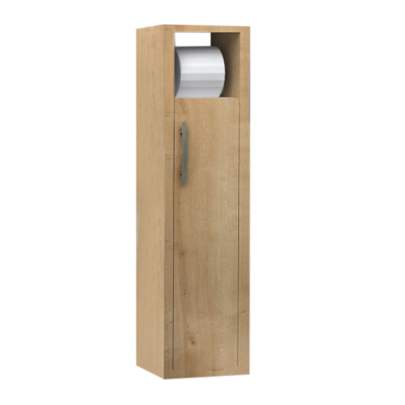 Στήλη μπάνιου Murray Megapap χρώμα φυσικό οξιάς 16x14x70εκ.