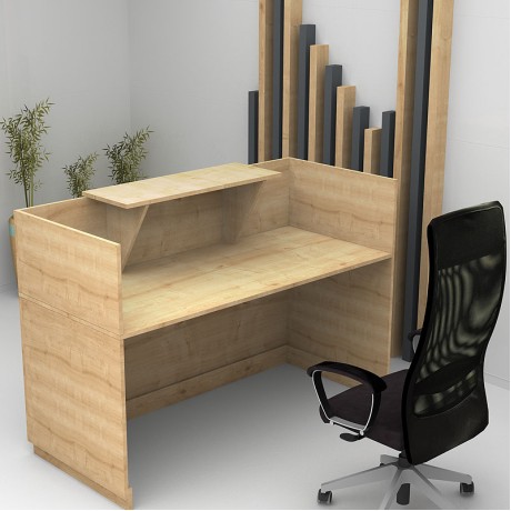 Lemmon Megapap melamine reception office in sonoma color 160x70x110cm.