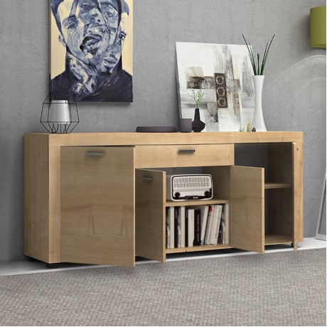 Joseph Megapap melamine buffet in sonoma color 177x40x76cm.