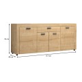 Joseph Megapap melamine buffet in sonoma color 177x40x76cm.