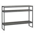 New Smart Megapap metallic - melamine console in concrete grey color 120x33x90cm.