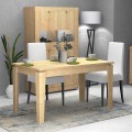 Helmut Megapap melamine expanding table in oak color 160/200x90x76cm.