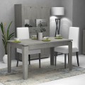 Helmut Megapap melamine expanding table in retro grey color 160/200x90x76cm.