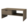 Galaxy Megapap melamine coffee table in walnut color 100x50x42cm.