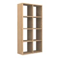 Anser Megapap melamine bookcase in oak color 69.8x29x142cm.
