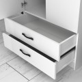 Ricardo Megapap two doors melamine wardrobe in white color 80x51,8x181cm.