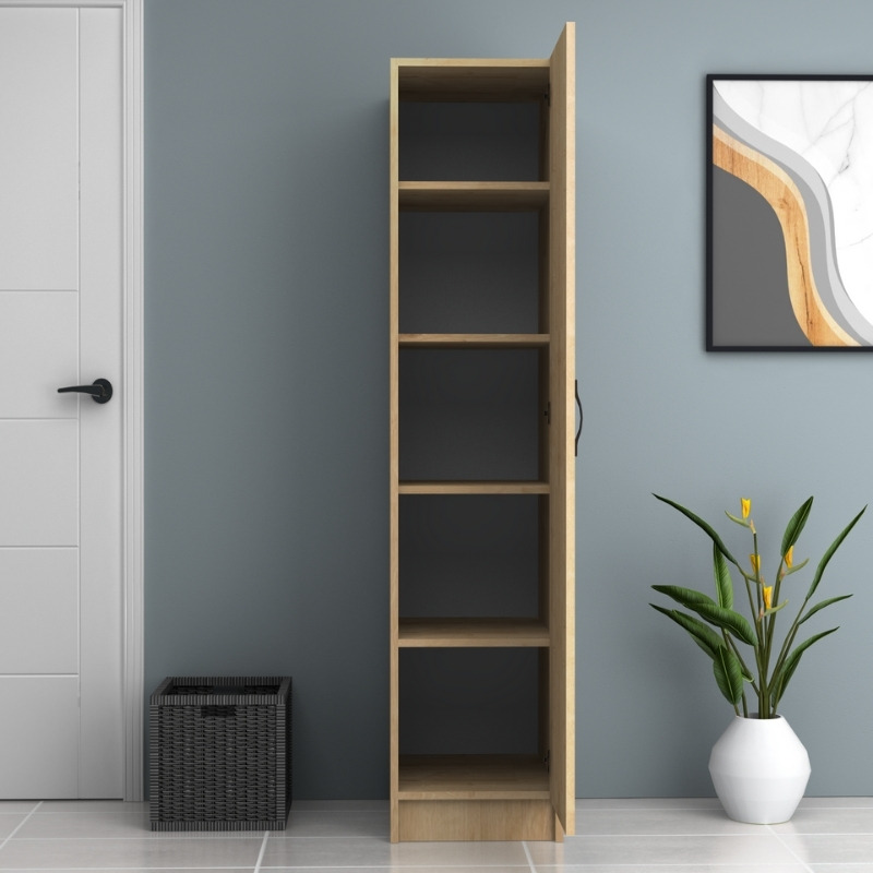 Ricardo Megapap melamine wardrobe in oak color 40x51,8x181cm.