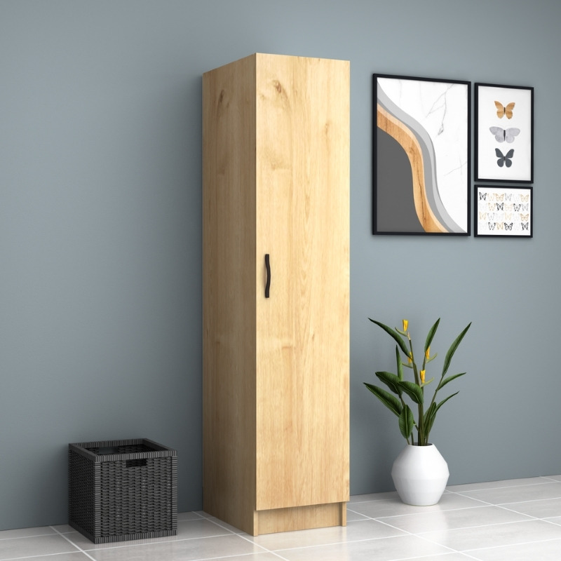 Ricardo Megapap melamine wardrobe in oak color 40x51,8x181cm.