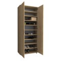 Eric Megapap melamine wardrobe - shoe rack oak color 76x36x187cm.