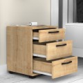 Roco Megapap melamine night stand in oak color 40x39x57cm.