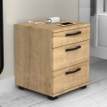Roco Megapap melamine night stand in oak color 40x39x57cm.