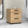Roco Megapap melamine night stand in oak color 40x39x57cm.