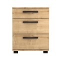 Roco Megapap melamine night stand in oak color 40x39x57cm.