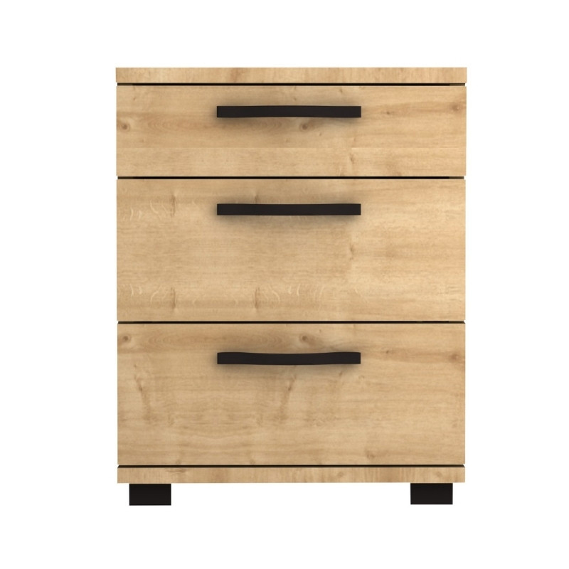 Roco Megapap melamine night stand in oak color 40x39x57cm.