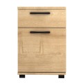 Veto Megapap melamine night stand in oak color 40x39x57cm.