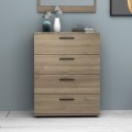 Velika Megapap melamine dresser in walnut color 73x44x96cm.