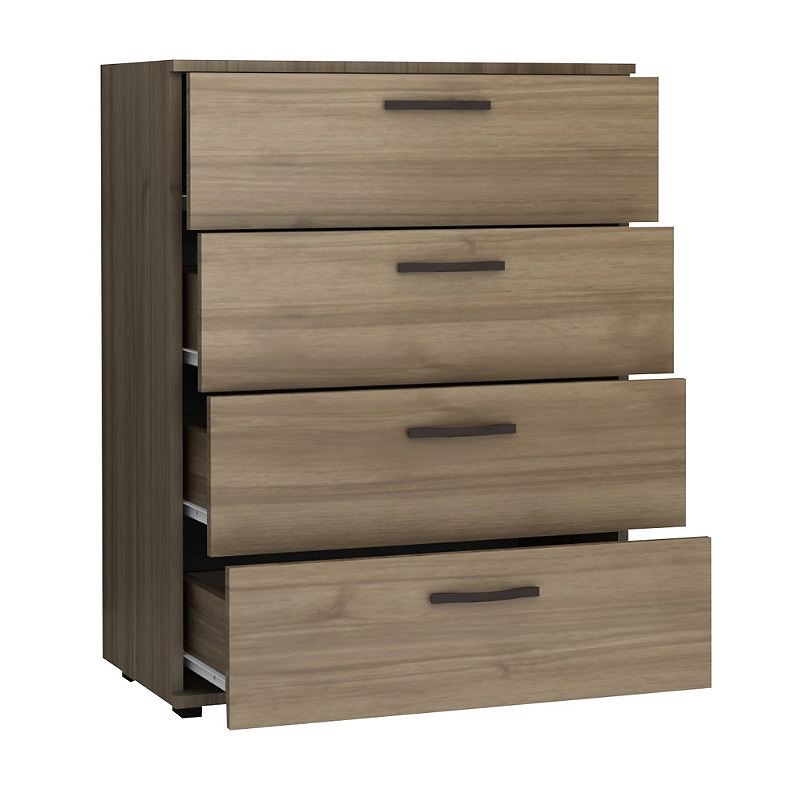 Velika Megapap melamine dresser in walnut color 73x44x96cm.