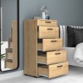 Helia Megapap melamine dresser in oak color 60x44x108cm.