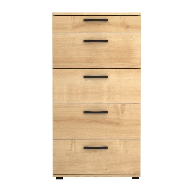 Helia Megapap melamine dresser in oak color 60x44x108cm.