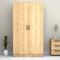 Victoria Megapap two doors melamine wardrobe in oak color 100x60x181cm.