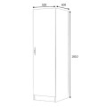 Victoria Megapap melamine wardrobe in oak color 50x60x181cm.