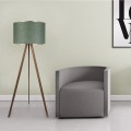 Rosling Megapap Mdf/fabric/Pvc floor lamp in walnut/cypress color 38x21x140cm.
