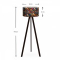 Rosling Megapap Mdf/fabric/Pvc floor lamp in black/multicolor color 38x21x140cm.