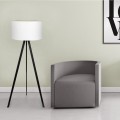 Rosling Megapap Mdf/fabric/Pvc floor lamp in black/white color 38x38x140cm.