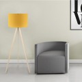 Rosling Megapap Mdf/fabric/Pvc floor lamp in natural/crocus color 38x21x140cm.