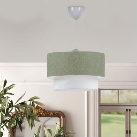 Whitehouse Megapap E27  fabric ceiling lamp in khaki color 30x20x55cm.