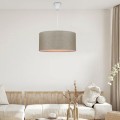 Monahan Megapap fabric ceiling lamp in sand beige color 38x20x70cm.