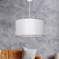 Alloy Megapap fabric ceiling lamp in white color 38x20x70cm.