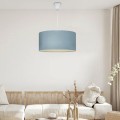 Monahan Megapap fabric ceiling lamp in blue color 38x20x70cm.