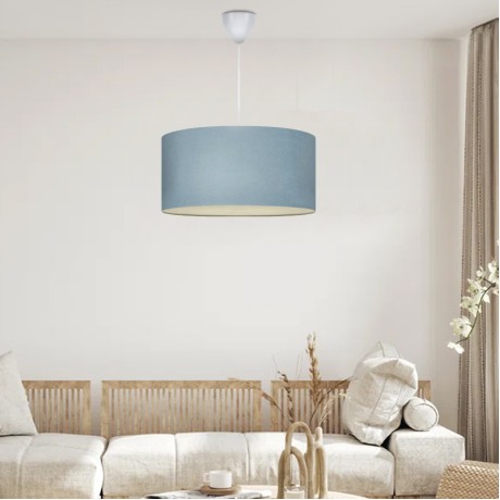 Monahan Megapap fabric ceiling lamp in blue color 38x20x70cm.