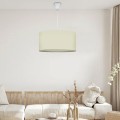 Monahan Megapap fabric ceiling lamp in ecru color 38x20x70cm.