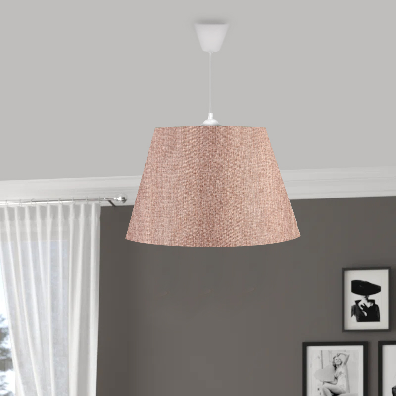 Elanor Megapap fabric ceiling lamp in pink color 37x21x70cm.