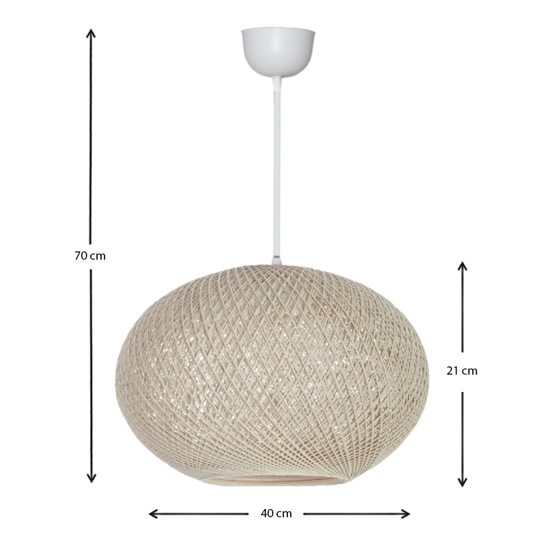 Gibson Megapap ceiling lamp in beige color 40x21x70cm.