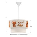 Goofy Megapap fabric ceiling lamp with various cute little animals 30x20x70cm.