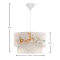 Goofy Megapap fabric ceiling lamp with cute little animals 30x20x70cm.