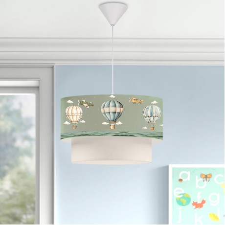 Goofy Megapap fabric ceiling lamp with cute balloons 30x20x70cm.