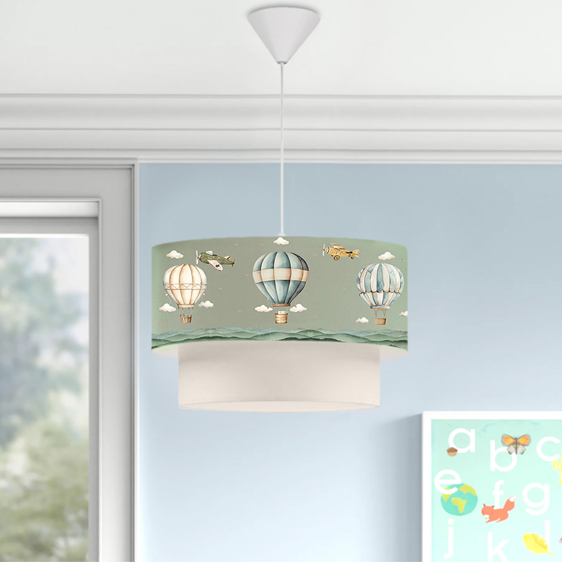 Goofy Megapap fabric ceiling lamp with cute balloons 30x20x70cm.