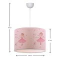 Goofy Megapap fabric ceiling lamp with cute ballarinas 28x21x70cm.