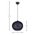 Gibson Megapap ceiling lamp in black color 30x23x70cm.