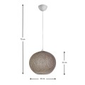 Gibson Megapap ceiling lamp in mocha color 30x23x70cm.