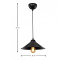 Felicity Megapap E27 plastic eiling lamp in black color 24x24x70cm.