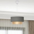 Lucifer Megapap Ε27 fabric ceiling lamp in grey color 30x15x70cm
