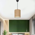 Layla Megapap Ε27 fabric ceiling light in beige color 19x25x70cm