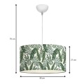 Alamea Megapap E27 fabric ceiling lamp multicolor Φ38x70cm.