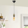Rustic Megapap E27 metallic ceiling lamp in retro antique color 100-120cm.