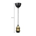 Rustic Megapap E27 metallic ceiling lamp in retro antique color 100-120cm.